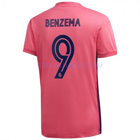 Herre Fotballdrakter Real Madrid Karim Benzema 9 Borte 2020-21 Kortermet